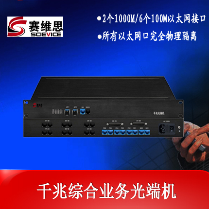 赛维思千兆综合业务光端机提供1000M/100M以太网物理隔  千兆光端机  千兆网光端机