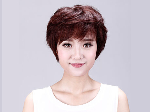 河北中老年女士假发批发_长期供应中老年女&nbsp;&nbsp;中老年女士假发厂家