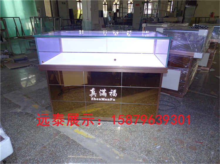 真满福茶镜展示独立柜|抽拉式开启展示柜&nbsp;&nbsp;真满福珠宝独立柜&nbsp;&nbsp;品牌珠宝柜定做厂家