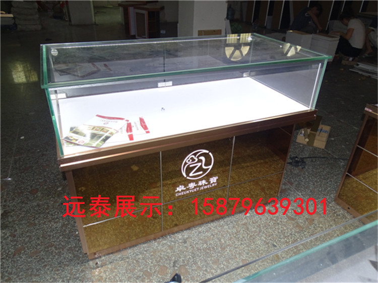 真满福茶镜展示独立柜|抽拉式开启展示柜&nbsp;&nbsp;真满福珠宝独立柜&nbsp;&nbsp;品牌珠宝柜定做厂家