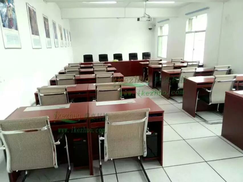 电动升降办公桌 自动升降电脑会议桌