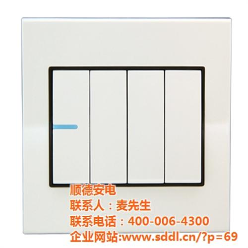 十大开关插座品牌 _顺德安电(图)_德力  德力西开关怎么样  开关插座什么牌子