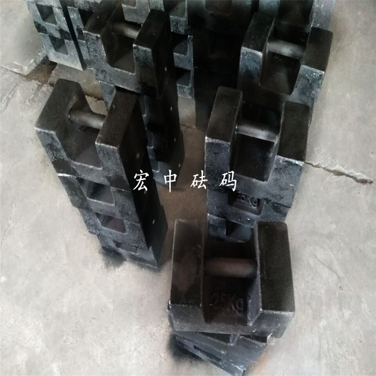 西双版纳20公斤工程测试砝码配重块  铸铁砝码  标准砝码  锁型砝码
