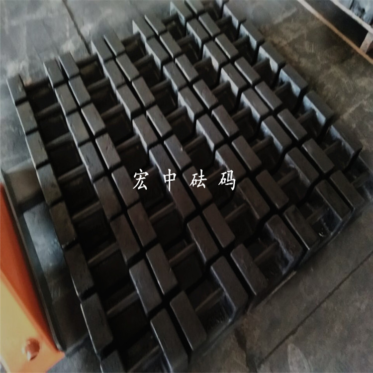 西双版纳20公斤工程测试砝码配重块  铸铁砝码  标准砝码  锁型砝码
