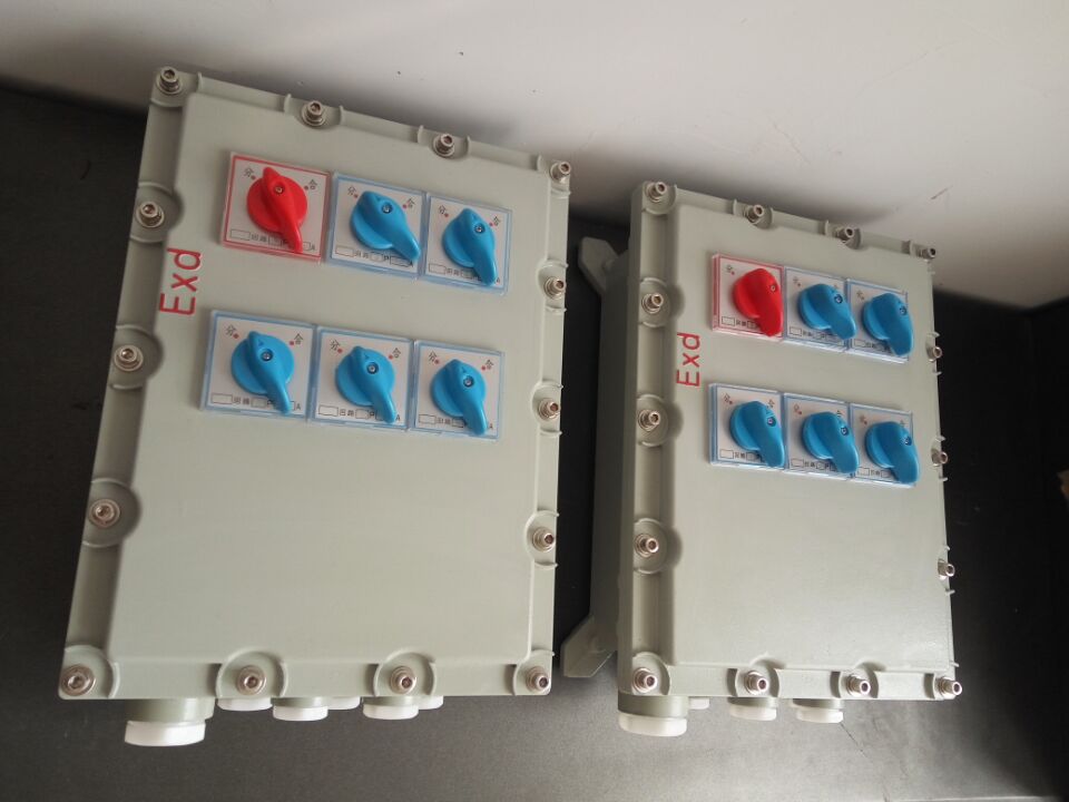淮南FZC-G-A2D2K1B1LH户外防强腐黑色机旁操作箱  防爆操作箱