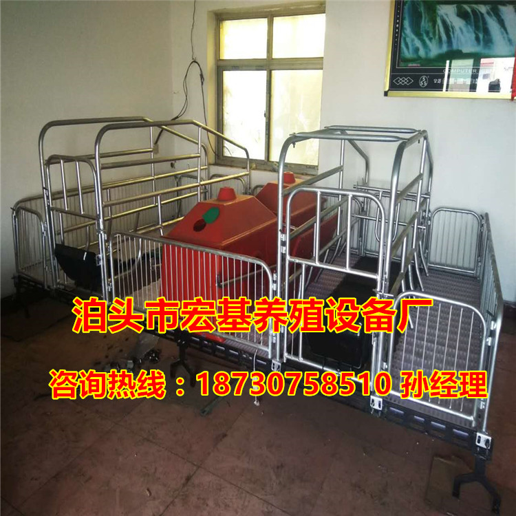 养猪设备猪用分娩床价格 双体猪产床厂家批发泊头宏基  母猪产床报价