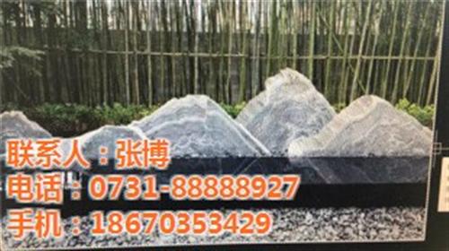 博茂园林_宁乡景观石_公园景观石  晚霞红景观石  校园花坛景观石
