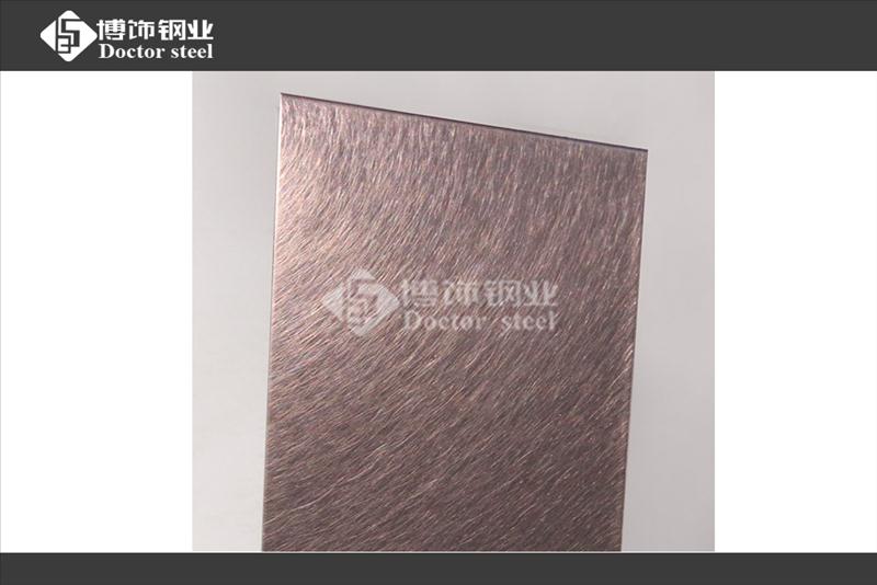 304不锈钢褐金乱纹板，不锈钢镜面乱纹拉丝板  304褐金不锈钢  不锈钢乱纹板