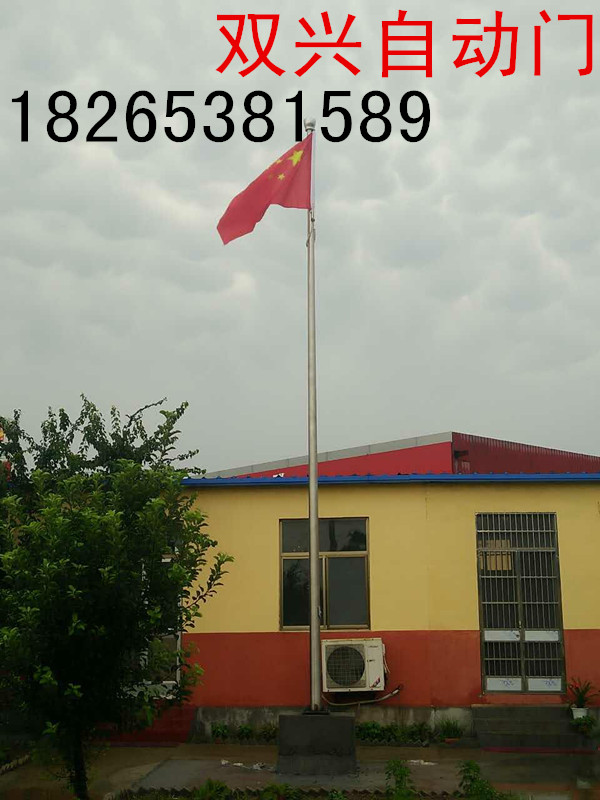 泰安双兴学校不锈钢锥形旗杆的工艺流程 变径旗杆 不锈钢旗杆