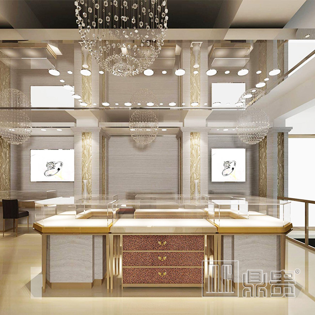 鼎贵珠宝展柜设计理念  珠宝展示柜  珠宝陈列柜