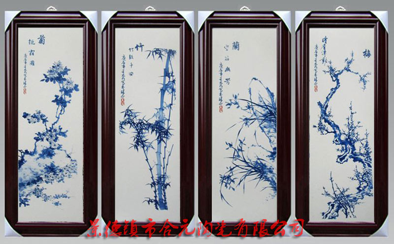 景德镇手绘青花瓷板画定制图案价格