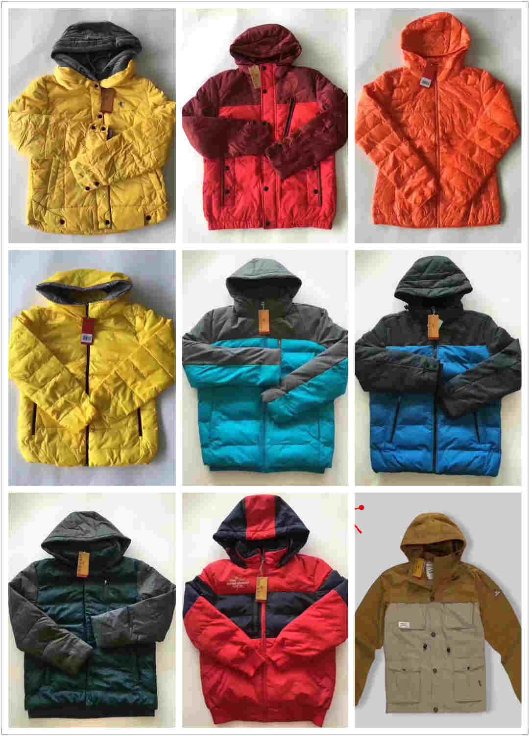 100%国内一二线运动品牌库存棉服厂家尾货批发世通服饰  服装批发