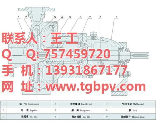 母液循环泵_四川循环泵_污水泵(图)IH  IH50-32-