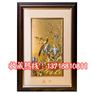 米振雄大师作品 锦春图金雕彩绘银版画 工艺品