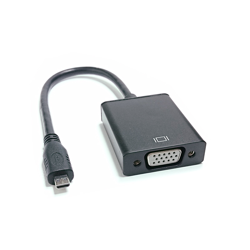 HDMI公转VGA母头带音频高清视频转接线  HDMI TO VGA  HDMI转VGA