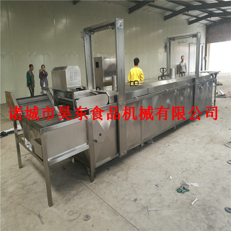 昊东现货供应南瓜饼油炸机 新品上市南瓜饼油炸流水线&nbsp;&nbsp;南瓜饼油炸设备
