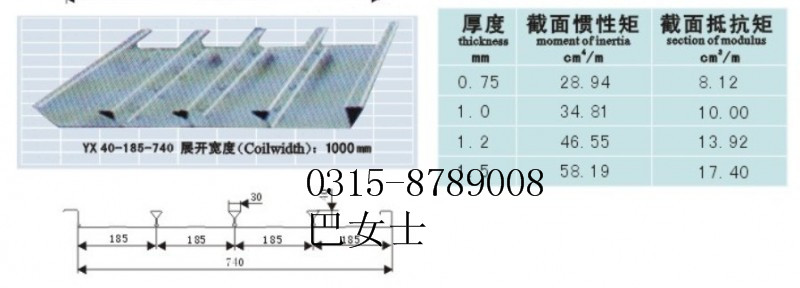 厂家直销河北承重板 楼承板