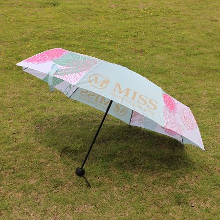 印花晴雨伞定制 深圳三折伞厂家直销 折叠三折伞定制  深圳雨伞厂家