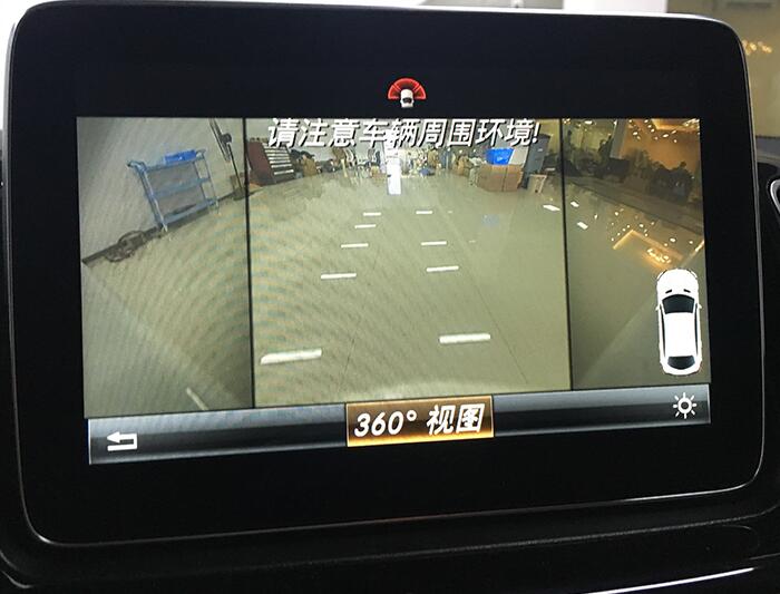 17款奔驰GLS400改装360全景摄像头