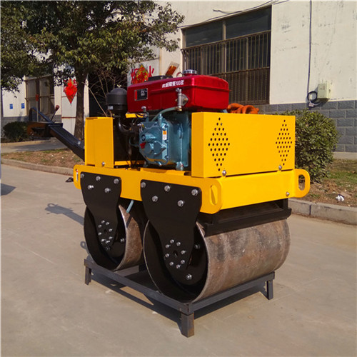 50型双辊振动压路机手扶式双轮振动式小型压路机