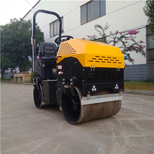 1吨座驾式全液压振动式重型工程路面压实机械  全液压压路机