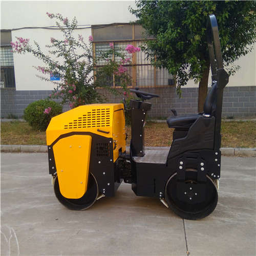 1吨座驾式全液压振动式重型工程路面压实机械  全液压压路机