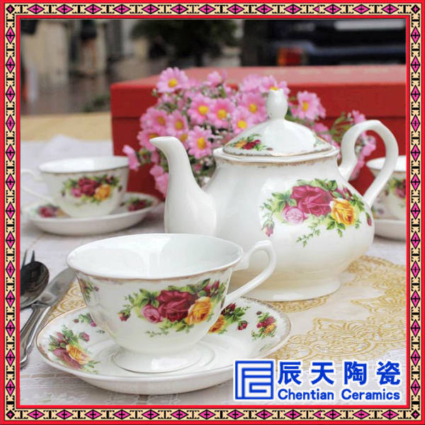 创意欧式咖啡杯英式陶瓷咖啡具套装咖啡套具 欧式咖啡具 陶瓷咖啡具厂家