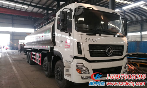 乌鲁木齐市国五东风天龙前四后八26.5方鲜奶运输车&nbsp;&nbsp;国五鲜奶运输车价格&nbsp;&nbsp;28方奶罐车价格&nbsp;&nbsp;前四后八奶罐车