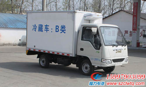 衢州国五江淮康铃(汽油)冷藏车厢体3.1米报价 国五冷藏车报价 厢长3.1米冷藏车 江令汽油冷藏车报价