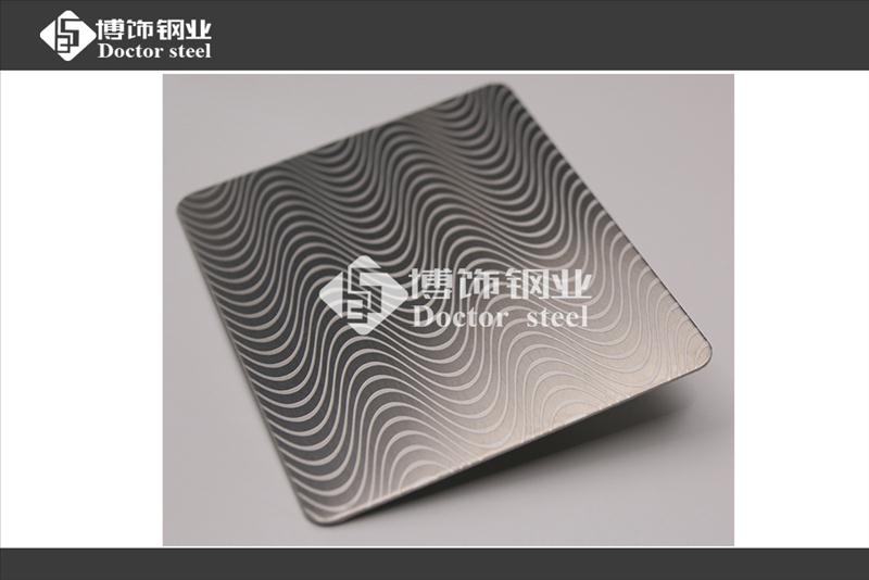 广东不锈钢表面处理加工厂，不锈钢蚀刻水波纹  不锈钢表面加工  不锈钢加工厂  不锈钢蚀刻板