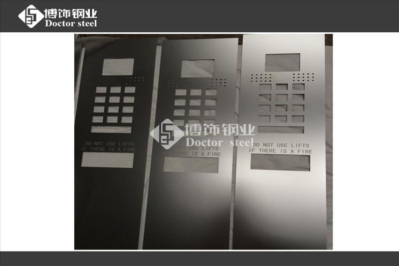 304不锈钢激光喷砂蚀刻电梯指示牌，不锈钢蚀刻加工厂  不锈钢蚀刻厂
