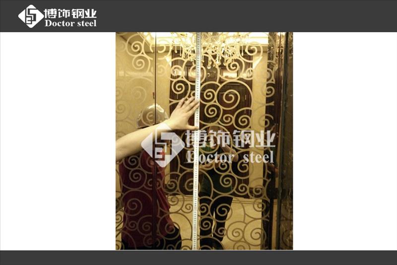 不锈钢会所电梯蚀刻门套案例展示，不锈钢电梯门  不锈钢电梯门套  不锈钢蚀刻板  不锈钢蚀刻厂