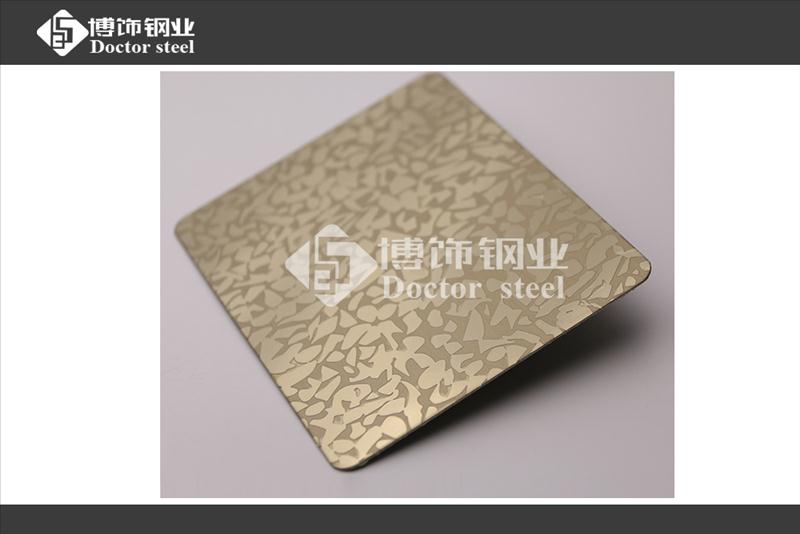 304不锈钢镜面钛金蚀刻多边花装饰板，不锈钢表面加工  不锈钢镜面蚀刻板