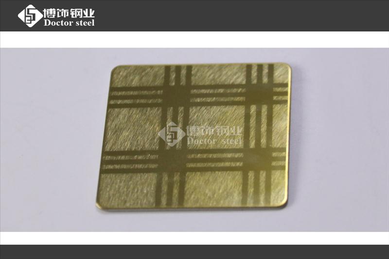 佛山博饰钢业不锈钢乱纹喷砂钛金蚀刻板  不锈钢喷砂  钛金不锈钢