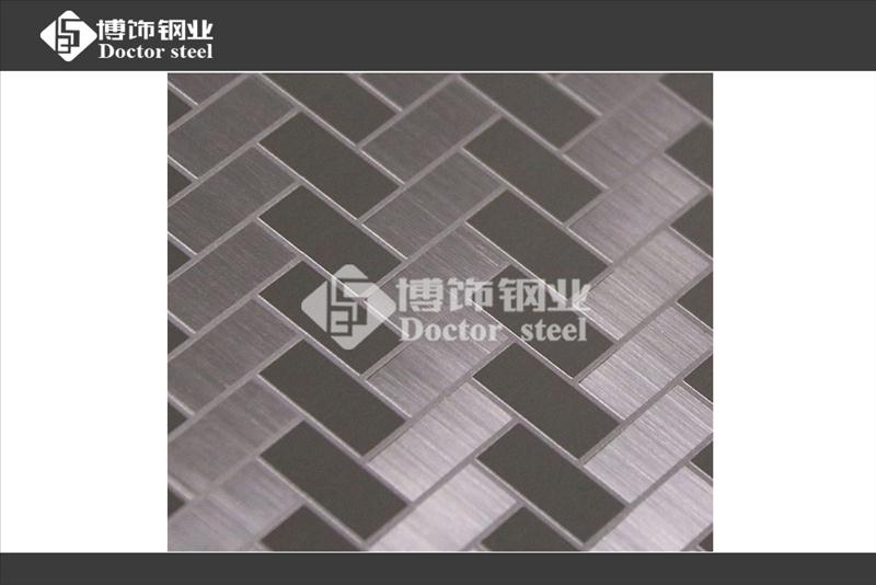 厂家不锈钢蚀刻加工，304不锈钢拉丝蚀刻波浪纹  不锈钢蚀刻板