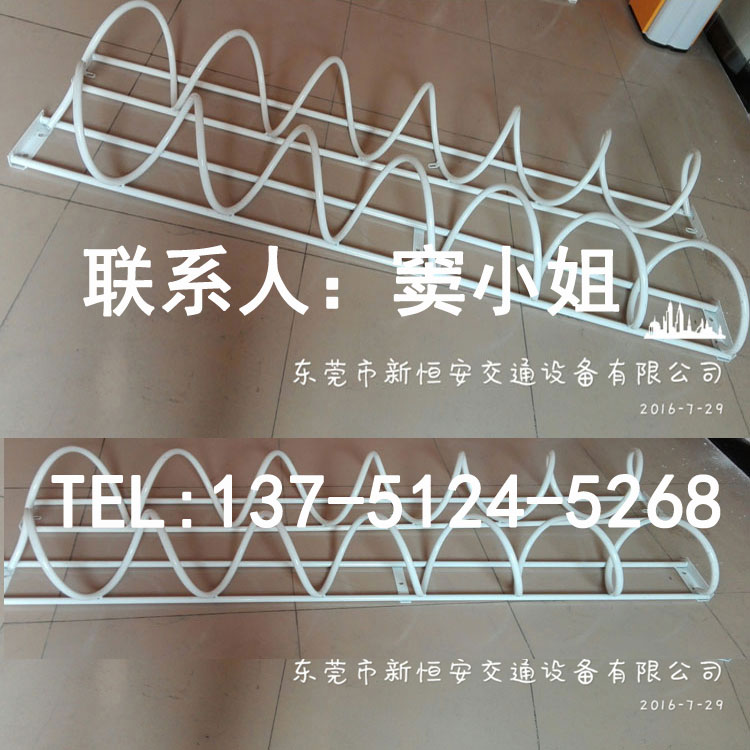 优质碳素钢自行车停车架厂家供应直销螺旋式  自行车停放架  自行车摆放架