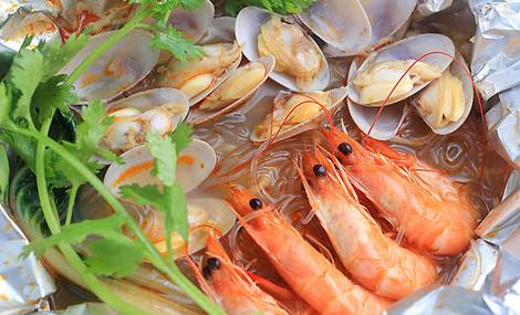 锡纸花甲粉丝加盟千元投资当月回本快  锡纸花甲粉丝配方  锡纸花甲粉丝做法