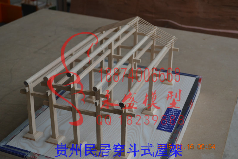 绵阳演示模型贵州民居穿斗式屋架模型生产模型制作&nbsp;&nbsp;模型技术&nbsp;&nbsp;科普模型&nbsp;&nbsp;展览模型