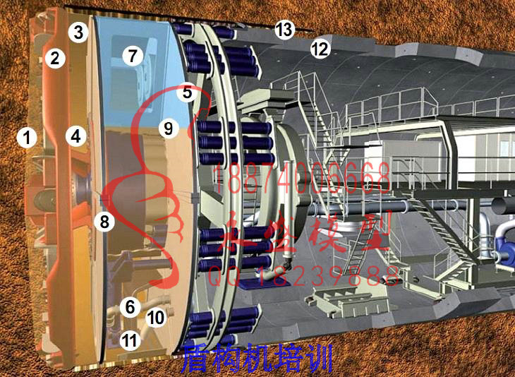潍坊展示模型3米盾构机品质怎样科普模型 实训模型 仿真演示模型 培训模型