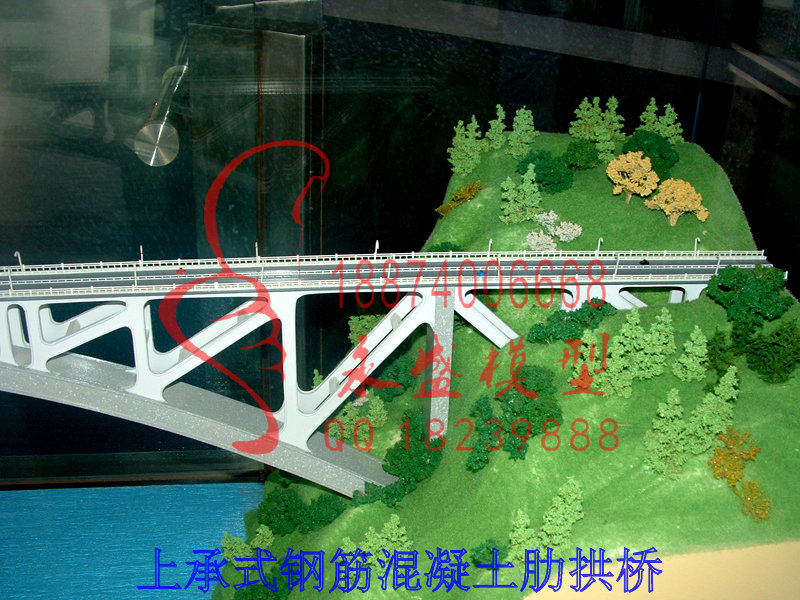 梧州模型软件上承式钢筋混凝土肋拱桥图纸模型仿真&nbsp;&nbsp;半剖模型&nbsp;&nbsp;模型制作&nbsp;&nbsp;科教模型
