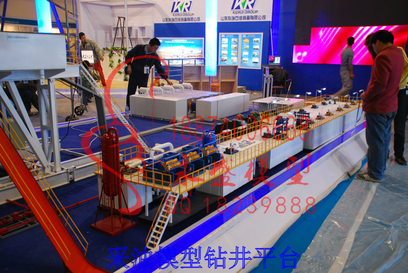 乐山模型装置采油模型钻井平台照片模型制作 培训模型 模型沙盘