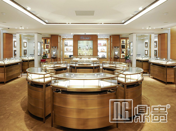 鼎贵展柜大师告诉你展柜制作的小技巧  珠宝展柜制作  珠宝展柜厂家  珠宝柜台定做