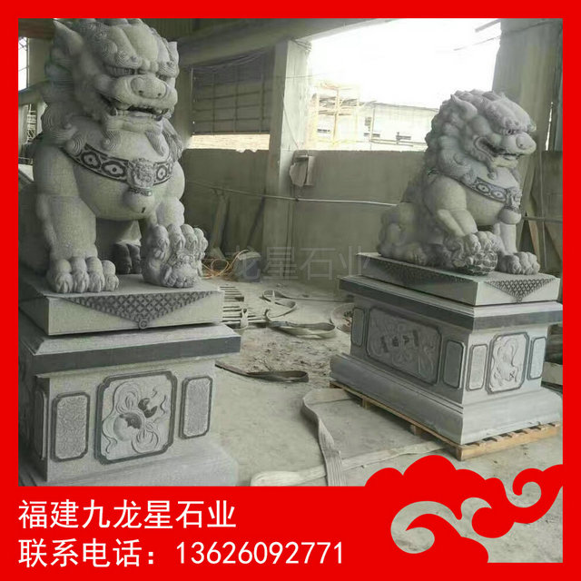 故宫石狮子 惠安献钱师 寺庙石雕狮子 北京狮制作