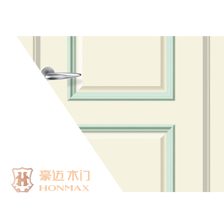 豪迈木门F8027现代田园家居象牙白彩色室内门  田园家居门