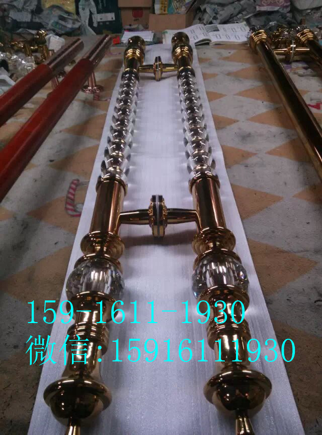 优惠超长不锈钢水晶拉手，玫瑰金拉手厂家直销  不锈钢玫瑰金拉手