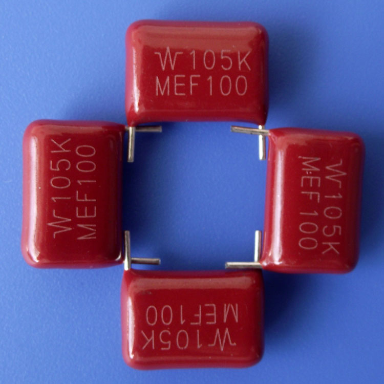CL21金属化聚酯膜电容器 MEF105K100V1.0uf  薄膜电容