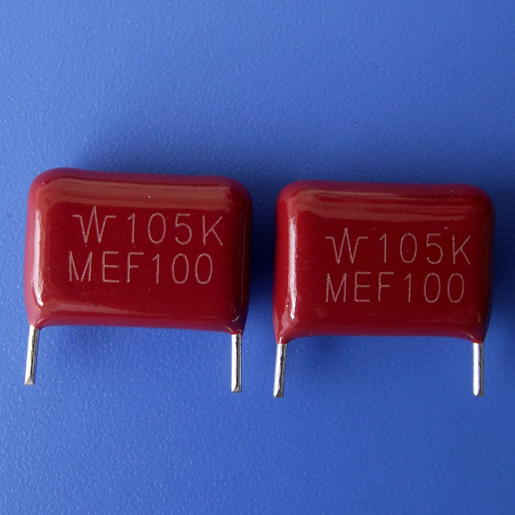 CL21金属化聚酯膜电容器 MEF105K100V1.0uf  薄膜电容