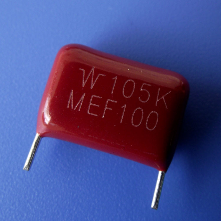 CL21金属化聚酯膜电容器 MEF105K100V1.0uf  薄膜电容