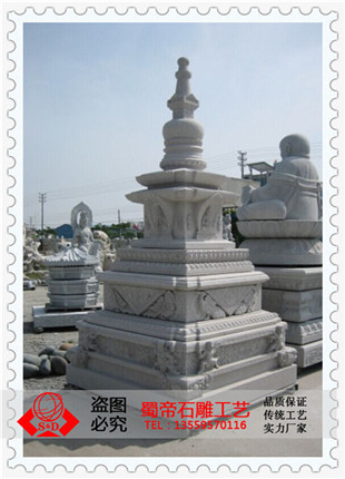 惠安精致石雕塔 寺庙石头塔 舍利塔 景观石塔图片