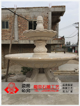 精致石雕喷泉 石材水钵 惠安厂家专业加工批发  惠安厂家加工批发